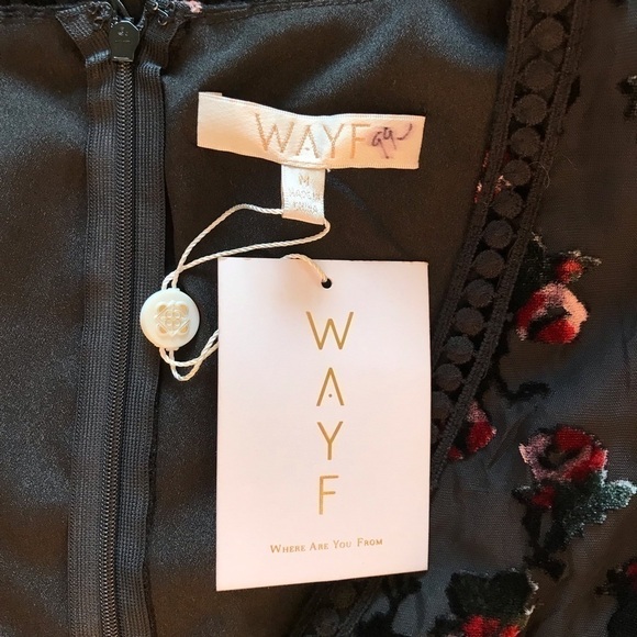 WAYF Brayden Embroidered Minidress Dress Medium - Picture 5 of 7